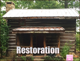 Historic Log Cabin Restoration  Cumnock, North Carolina